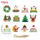 thumbnail image 1 of Pancarta colgante para puerta de Feliz Navidad, decoración del hogar para fiesta de Navidad, Papá Noel, muñeco de nieve, 2024, 1 par, 2023, 1 of 4