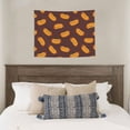 thumbnail image 3 of Hot Dog Print Brown Tapestry for Bedroom - Tapestry Wall Hanging Wall Tapestry for Dorm Wall Decor Home Decoration , Aesthetic Funny Tapestry 29 x 37in, 3 of 5