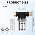 thumbnail image 3 of Uxcell Garden Hose Filter, Sediment Filter Attachment with 40 Mesh Screen for Pressure Washer Pump/Pressure Washer Hose [3 Colors], 3 of 6