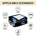 thumbnail image 6 of Yibo Wolf Blanket Gifts Cute Blanket for Kids Adults Blue Soft Fuzzy Blankets for Bed Couch Living Room, 6 of 6
