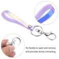 thumbnail image 4 of Uxcell Wrist Lanyard for Key Wristlet Strap Keychain Silver Keyring Purple, 4 of 5
