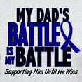 thumbnail image 3 of CafePress - My Battle Too 1 BLUE (Dad) Light T Shirt - Men's Classic Graphic T-Shirt, 3 of 4