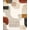 Multi, Pattern 9, variant on ODIKA 8'x10' Washable Area Rug Durable, Non-Slip Large Beige Abstract Interlocking Shapes Neutral Blocks Brushstroke for Living Room, Under Sectional, Family