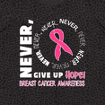 thumbnail image 4 of Inktastic Never Give Up Hope Breast Cancer Awareness Women's Plus Size T-Shirt, 4 of 5
