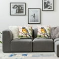 thumbnail image 3 of COMIO  Vintage Watercolor Animal Birds Decorative Farmhouse Pillow Cover Adorable Birds&nbsp;are Singing&nbsp;Square Outdoor Throw Pillow Cushion Cover Set of 2, 3 of 6