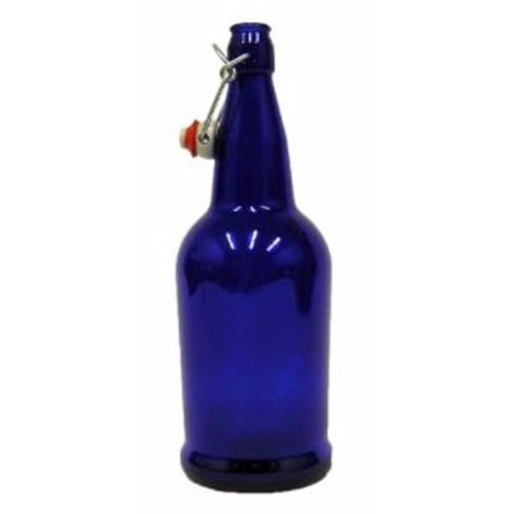 FastRack Swing Top Glass Bottles |16 oz – Pack of 12 | Cobalt Blue Flip Top Glass Bottles for Home Brewing, Carbonated Drinks, Kombucha, Fermentation, Water Food Grade – ECO Friendly