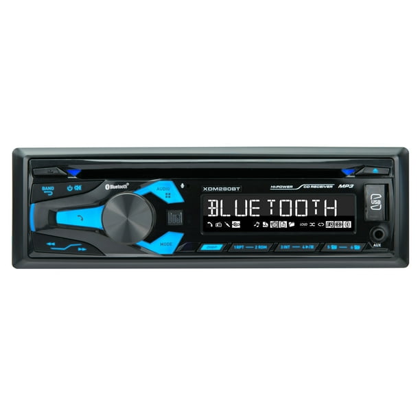 Dual Electronics XDM280BT Detachable 3.7 inch LCD Single DIN Car Stereo with Built-In CD, USB, MP3 and WMA Player - Walmart.com