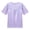 Light Purple, variant on Women's Shimmery Metallic Short Sleeve Holographic Blouse Party Dancewear