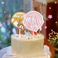 thumbnail image 4 of Dujiujun 2Pcs Cake Topper Double Layer Paper Art Heart Shape Happy Mother's Day Cake Decoration Home Decor, 4 of 8