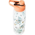 thumbnail image 4 of Silver Buffalo Disney Lilo and Stitch Featuring Stitch in Hawaiian Shirt, Lei, and Coconut Drink and Tropical Vibes Pattern Water Bottle with Screw-On Lid, 28 Ounces, 4 of 8