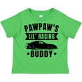 thumbnail image 3 of Inktastic Pawpaw's Lil' Racing Buddy with Car Silhouette Boys or Girls Toddler T-Shirt, 3 of 5