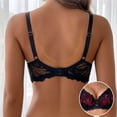 thumbnail image 6 of Sports Bras for Women Large Bust New Plus Size Women’s Lace Bras, No Underwire Push up Bralettes, Lightweight Breathable Support Everyday Bras, 6 of 8