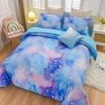 NTBED Tie Dye Constellation Ombre Comforter Set Twin Gradient Galaxy
