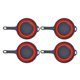 thumbnail image 4 of Colador plegable, colador plegable de 4 piezas, colador redondo de cocina, colador plegable, diseño de próxima generación, 4 of 8