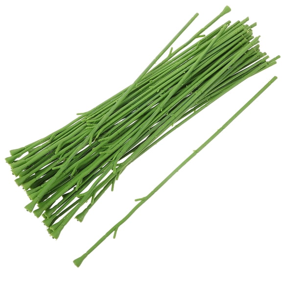 Beaupretty Craft Flower Stems Green Flexible for Artificial Flower Making 50Pcs