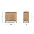 thumbnail image 3 of Nolan 38" 2-Door Accent Cabinet, Antique Natural Brown Reclaimed Pine Wood, 3 of 11