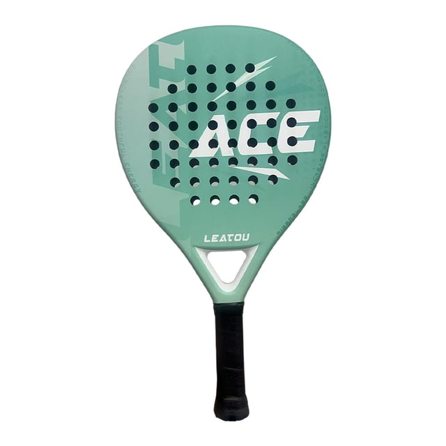 Raqueta de tenis playa con agarre antideslizante y cómoda, raqueta de tenis profesional. Verde