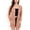 Mauve Pink, variant on Women's Open Front Ribbed Cardigan with Long Sleeves and Front Pockets - Large, Green