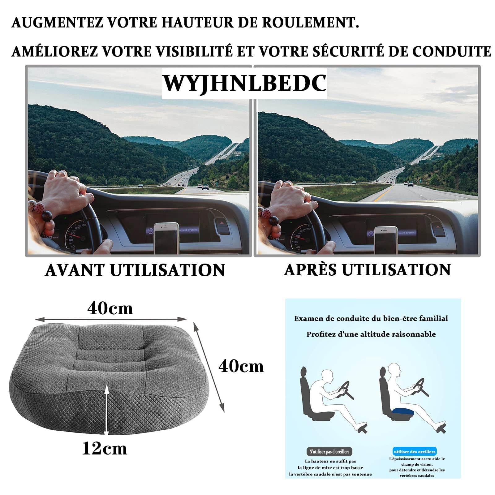 Coussin Rehausseur De Voiture, Coussin De Chaise De Bureau 40x40cm Coussin De Si Ge Ergonomique Orthop Dique Pour Table Manger Gris Coussin Rehausseur De Voiture, Coussin De Chaise De Bureau 40x40cm Coussin De Si Ge Ergonomique Orthop Dique Pour Table Manger Gris