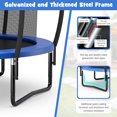 thumbnail image 6 of Topbuy Trampoline 12FT Recreational Trampoline with Ladder Enclosure Safety Pad and Anti-Rust Galvanized Steel Frame Blue, 6 of 9