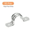 thumbnail image 3 of Uxcell 50Pack 1Inch Rigid Pipe Straps 2 Hole U Shaped Bracket Tube Steel Pipe Clamp, 3 of 5