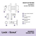 thumbnail image 3 of Cerrojo Lock Scout con borde cuadrado, 3 of 5