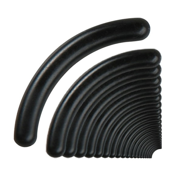 20 piezas recambios para rizador de pestañas accesorio cosmético, almohadillas de repuesto universales portátiles fáciles de instalar herramientas de negro