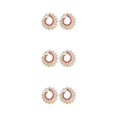 thumbnail image 3 of Pendientes bohemios Sonducket Rosa 1 par de joyería novia regalo personalizado, 3 of 6
