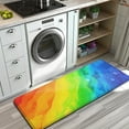 thumbnail image 3 of Rainbow Tie Dye Wave Pattern Kitchen Rug Mat,Kitchen Runner Rugs Non Skid Washable,Decorative Kitchen Floor Mats for Kitchen,Sink,Laundry,17"x47.2", 3 of 7