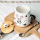 thumbnail image 3 of Cute Cow Coffe Mug with Cover and Spoon, Ceramic Cow Coffee mug, 420ml Kawaii Cow Mugs, 3D Animal Cow Mug Prefect Gifts For Boys Girl Women Kid (Ballo, 3 of 4
