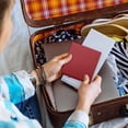 thumbnail image 6 of Clearance Sale! Notebook Leather Faced Square Notebook Carrying Notebook In Red Journal, 6 of 6