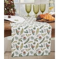 thumbnail image 2 of Fennco Styles Forest Foliage & Pine Design Cotton Table Runner 16" W x 72" L - Green Winter Holiday Table Cover for Dining Room, Christmas Décor, Banquets and Special Events, 2 of 3