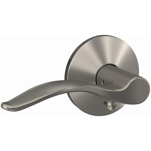 Schlage Fc21-Pen-Kin Custom Pennant Passage Or Privacy Door Lever Set - Nickel