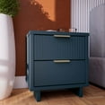 thumbnail image 2 of Manhattan Comfort Granville Engineered Wood Nightstand 2.0 in Midnight Blue, 2 of 9