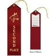 thumbnail image 3 of RibbonsNow Horse Show Ribbons 1st - 6th Place - 72 Total Ribbons - 12 Each Place with Card & String, 3 of 7