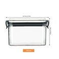 thumbnail image 3 of Glass Storage Containers Airtight Organization Tubs Air Tight Canister Set Square Transparent Airtight Jar Fresh Keeping Kitchen Grain Storage Jar Snack Dried Fruit Storage Jar, 3 of 4