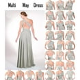 thumbnail image 4 of FYMNSI Women Transformer Evening Long Prom Dress Infinity Floor Length Dresses for Bridesmaids Multiway Wrap Convertible Dresses Apricot XL, 4 of 5
