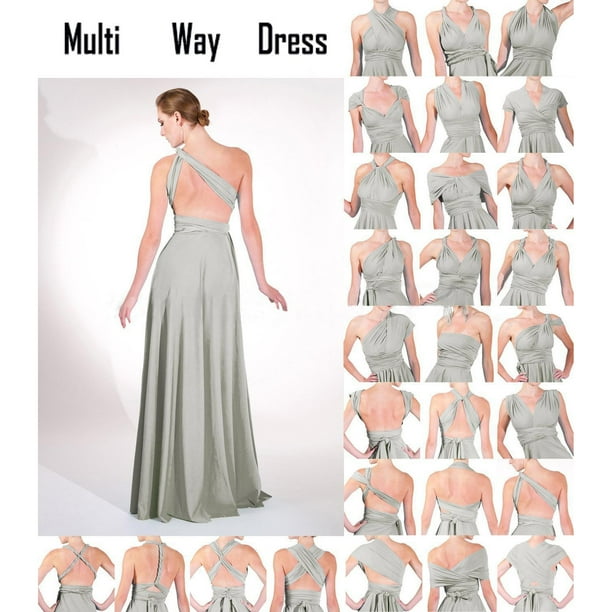 a line blue bridesmaid dress Twist Back Satin Bridesmaid Dress