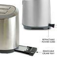 thumbnail image 6 of Kenmore Elite 4-Slice Long Slot Toaster Silver, One-Touch Auto-Lift, Stainless Steel, Adjustable Browning, Defrost, Digital Countdown Timer, Retractable Cord, Toast, Bagels, Waffles, English Muffins, 6 of 7