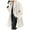 White, variant on Duqingm Women'S Coats Women's Casual Thicken Wool Blend Stand Collar Single Breasted Pea Coat Sky Blue,M
