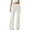 White, variant on AherBiu Yoga Pants Women Wide Leg Casual Flare Sweatpants Elastic Waist Drawstring Joggers Loung Pant