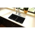 thumbnail image 2 of Elkay ELGU3322BK0 Quartz Classic 33 in. x 18-1/2 in. x 9-1/2 in., Equal Double Bowl Undermount Sink (Black), 2 of 2