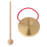 Jinveno Hand Gong Cymbals with Wooden Stick Chapel Opera Percussion Musical Instrument
