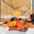 thumbnail image 3 of Tabletop Pumpkin Bonsai - Wood Base Fall Harvest Centerpiece Thanksgiving Shelf Display Seasonal Home Accent No Maintenance Decor(A), 3 of 6