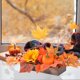thumbnail image 3 of Bonsái de calabaza simulado para Acción de Gracias, Halloween, decoración de mesa para el hogar con base de madera, 16,1 pulgadas, color naranja JASKFLY, 3 of 8