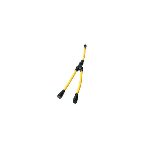 Coleman Cable Y-Splitter, Extending Outlet Adapter, Splits 1 to 2 Outlets, 2-Foot by Coleman Cable