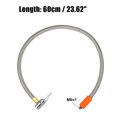 thumbnail image 3 of Adaptador de manguera de inflado de neum?ticos Flexible de 23,6 ", 1 Uds., mandril de aire de tama?o de rosca M6 con manguera para v?lvula de neum?tico est?ndar, rosca fina sin v?lvula de liberaci?n de aire Unique Bargains mandriles para neumáticos de automóviles, 3 of 6