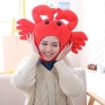 thumbnail image 6 of UDIYO Lovely Taiyaki Crab Shape Cotton Earflap Beanie Cap Hat Costume Parties Supplies, 6 of 7