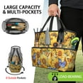 thumbnail image 2 of SunFlowers Garden Tools Bag, Water-proof Oxford Garden Tote Home Organizer Gardening Tool Bag Kit Holder with 8 Pockets for Indoor and Outdoor Gardening(Tools Not Included), 2 of 6