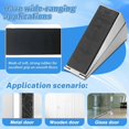 thumbnail image 4 of Adjustable Door Stopper - Heavy Duty Door Stop Wedge Stainless Steel Rubber Door Stoppers for Any Bottom of Door, 4 of 4